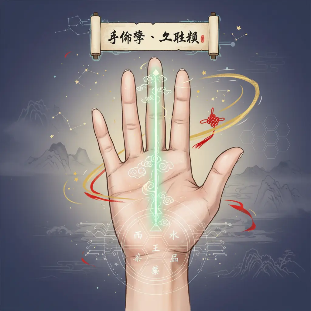 手相學 - 玉柱紋